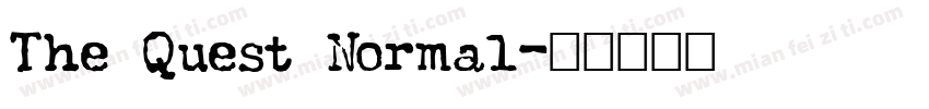 The Quest Normal字体转换